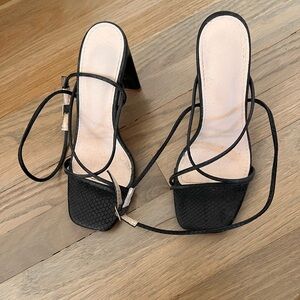 Elegant Black Strappy Heels